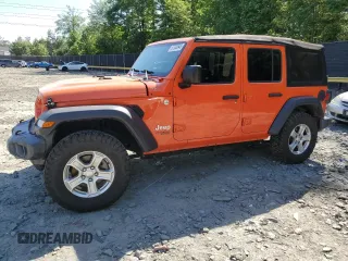 2019 Jeep Wrangler Unlimited Sport S with VIN 1C4HJXDG2KW516005, listed as a Copart auction lot 57330645 with 59,706 mi miles and Salvage title. Bid and sale history available at DreamBid. Image 1.