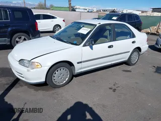 1995 Honda Civic LX z VIN JHMEG8658SS020392, wystawiony jako IAAI lot #41831805 z przebiegiem 169 028 mil mil oraz . Historia ofert i sprzedaży dostępna na DreamBid. Obrazek 2.