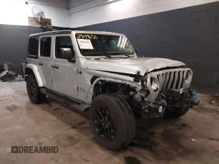 2023 Jeep Wrangler Sahara with VIN 1C4JJXP66PW556678, listed as a IAAI auction lot 39049650 with 15,981 mi miles and . Bid and sale history available at DreamBid. Image 1.