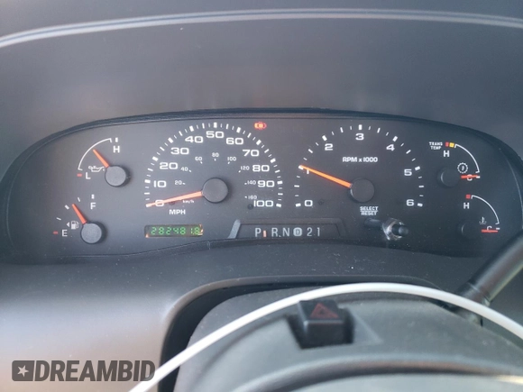 2003 Ford Excursion Special Serv z VIN 1FMNU40L83ED68103, wystawiony jako Copart lot #83191034 z przebiegiem 282 481 mil mil oraz Szkoda całkowita • Salvage title. Historia ofert i sprzedaży dostępna na DreamBid. Obrazek 9.