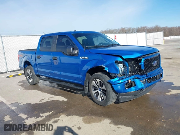 2019 Ford F-150 XL with VIN 1FTEW1EP0KKF24515, listed as a IAAI auction lot 41810694 with 58,906 mi miles. Bid and sale history available at carsss.com. Image 1.