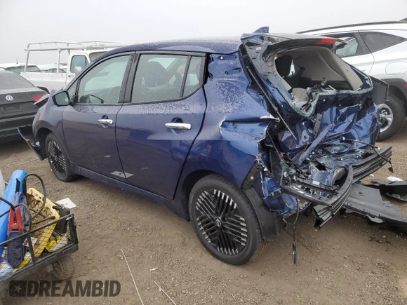 2025 Nissan LEAF SV Plus with VIN 1N4CZ1CV8SC561070, listed as a Copart auction lot 41474905 with 572 mi miles and Salvage Title. Bid and sale history available at carsss.com. Image 2.