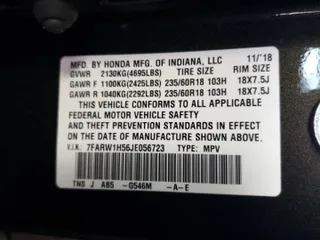 2018 Honda CR-V EX with VIN 7FARW1H56JE056723, listed as a Copart auction lot 86639444 with 0 mi miles and Salvage Title. Bid and sale history available at carsss.com. Image 12.