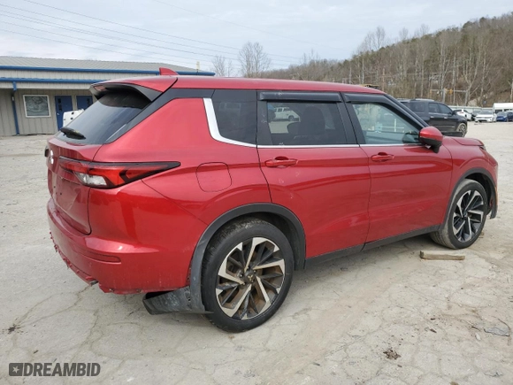 2022 Mitsubishi Outlander ES with VIN JA4J3TA88NZ023475, listed as a Copart auction lot 46298435 with 0 mi miles and Salvage Title. Bid and sale history available at carsss.com. Image 3.