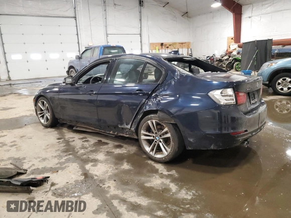 2013 BMW 3 Series 328i xDrive with VIN WBA3B3C54DJ976750, listed as a Copart auction lot 87681595 with Not Provided miles and Salvage Title. Bid and sale history available at carsss.com. Image 2.