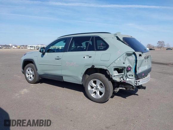 2021 Toyota RAV4 Hybrid XLE with VIN 4T3RWRFVXMU042576, listed as a IAAI auction lot 41904547 with 27,675 mi miles. Bid and sale history available at carsss.com. Image 14.