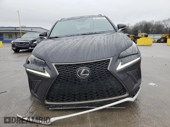 2021 Lexus NX 300 F Sport with VIN JTJSARBZXM2200591, listed as a Copart auction lot 45117425 with 65,373 mi miles and Salvage title. Bid and sale history available at DreamBid. Image 5.