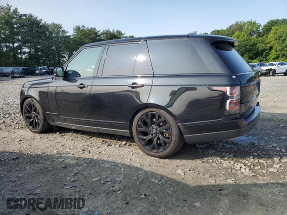 2018 Land Rover Range Rover HSE z VIN SALGS2SV5JA383922, wystawiony jako Copart lot #58039025 z przebiegiem 87 435 mil mil oraz Szkoda całkowita • Salvage title. Historia ofert i sprzedaży dostępna na DreamBid. Obrazek 2.