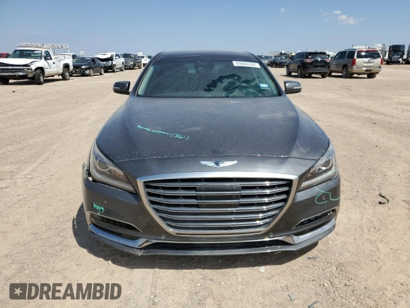 2018 Genesis G80 3.8L with VIN KMHGN4JE1JU216608, listed as a Copart auction lot 69066284 with 65,386 mi miles and Clean Title. Bid and sale history available at carsss.com. Image 5.