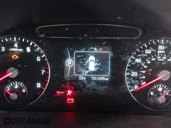 2016 Kia Sorento LX with VIN 5XYPG4A34GG096519, listed as a IAAI auction lot 41804182 with 151,909 mi miles. Bid and sale history available at carsss.com. Image 7.