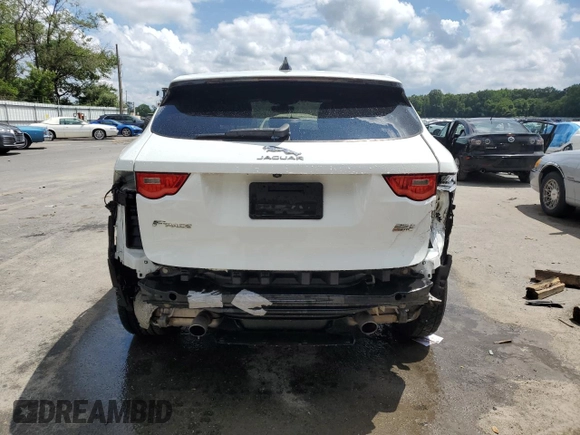 2020 Jaguar F-Pace 25t Premium with VIN SADCJ2FX5LA645580, listed as a Copart auction lot 64662805 with 45,932 mi miles and Salvage title. Bid and sale history available at DreamBid. Image 6.