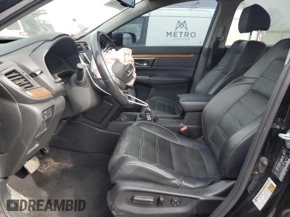 2019 Honda CR-V EX-L with VIN JHLRW2H88KX019694, listed as a Copart auction lot 46899205 with 43,403 mi miles and Salvage Title. Bid and sale history available at DreamBid. Image 7.