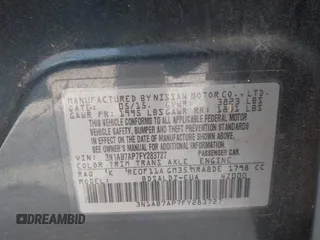 2015 Nissan Sentra SR with VIN 3N1AB7AP7FY283727, listed as a IAAI auction lot 42169723 with 210,360 mi miles and . Bid and sale history available at DreamBid. Image 9.