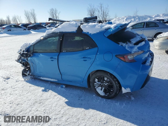 2022 Toyota Corolla Hatchback with VIN JTNK4MBE8N3170833, listed as a Copart auction lot 45928985 with 0 mi miles and Non Repairable. Bid and sale history available at carsss.com. Image 2.