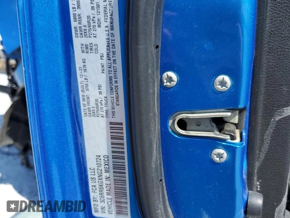 2022 Ram 1500 Tradesman z VIN 3C6RR6KGXNG210724, wystawiony jako Copart lot #50261745 z przebiegiem Nie podano mil oraz Szkoda całkowita • Salvage title. Historia ofert i sprzedaży dostępna na DreamBid. Obrazek 13.