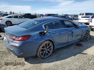 2020 BMW 8 Series M850i with VIN WBAGV8C03LCD56181, listed as a Copart auction lot 44647445 with 0 mi miles and Salvage Title. Bid and sale history available at carsss.com. Image 3.