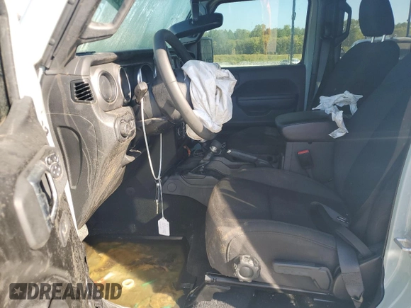 2023 Jeep Wrangler Sport with VIN 1C4HJXDGXPW615498, listed as a Copart auction lot 72514824 with 22,125 mi miles and Clean Title. Bid and sale history available at DreamBid. Image 7.