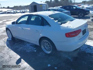 2013 Audi A4 Premium Plus with VIN WAUFFAFL9DN022682, listed as a IAAI auction lot 41605430 with 104,363 mi miles. Bid and sale history available at carsss.com. Image 3.