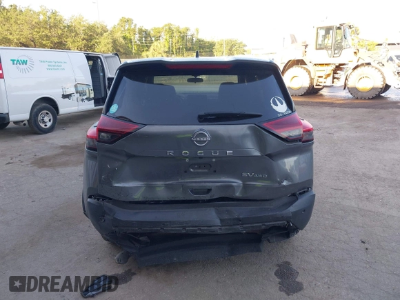2023 Nissan Rogue SV with VIN 5N1BT3BB8PC795562, listed as a IAAI auction lot 42058955 with 53,820 mi miles. Bid and sale history available at carsss.com. Image 16.