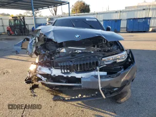 2021 BMW 3 Series 330i with VIN 3MW5R1J04M8B79460, listed as a Copart auction lot 43858055 with 0 mi miles and Salvage Title. Bid and sale history available at carsss.com. Image 5.