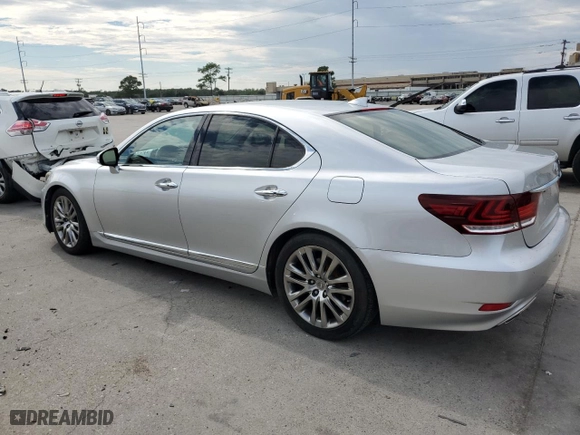 2015 Lexus LS 460 with VIN JTHBL5EF9F5133411, listed as a Copart auction lot 72054804 with 114,433 mi miles and Salvage Title. Bid and sale history available at carsss.com. Image 2.