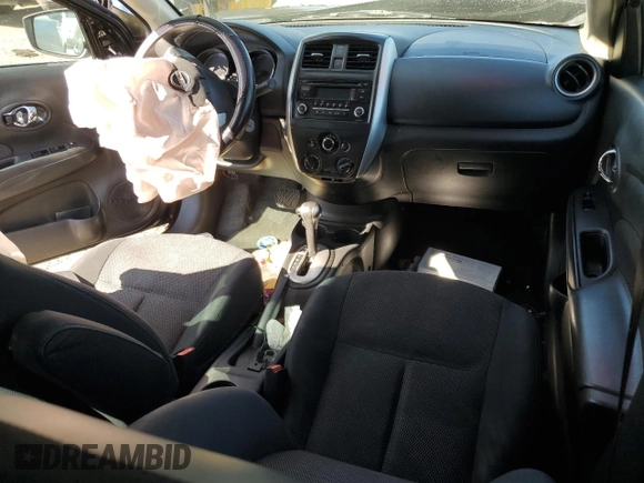 2015 Nissan Versa SV with VIN 3N1CN7AP4FL955661, listed as a Copart auction lot 46438605 with Not Provided miles and Salvage Title. Bid and sale history available at carsss.com. Image 8.