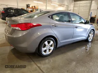 2013 Hyundai Elantra GLS with VIN 5NPDH4AEXDH390531, listed as a Copart auction lot 60147585 with 78,123 mi miles and Salvage title. Bid and sale history available at DreamBid. Image 3.