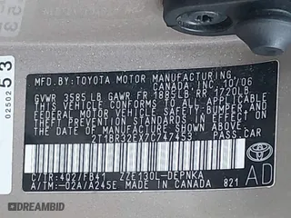 2007 Toyota Corolla CE with VIN 2T1BR32EX7C747453, listed as a IAAI auction lot 41796598 with 28,128 mi miles. Bid and sale history available at carsss.com. Image 9.