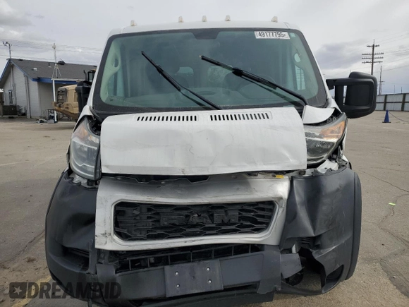 2019 Ram ProMaster Cargo with VIN 3C6TRVNG6KE512918, listed as a Copart auction lot 49177795 with 160,417 mi miles and Salvage Title. Bid and sale history available at DreamBid. Image 5.