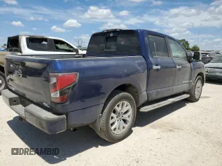 2020 Nissan Titan Platinum Reserve with VIN 1N6AA1EF7LN505610, listed as a Copart auction lot 66537654 with 53,471 mi miles and Salvage title. Bid and sale history available at DreamBid. Image 3.