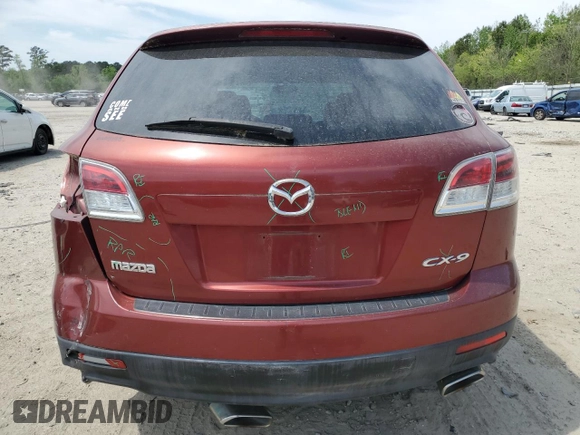 2009 Mazda CX-9 Touring with VIN JM3TB38V890171561, listed as a Copart auction lot 52808345 with 201,012 mi miles and Salvage Title. Bid and sale history available at DreamBid. Image 6.
