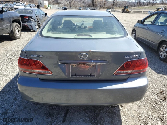 2005 Lexus ES 330 with VIN JTHBA30G155088506, listed as a Copart auction lot 52236345 with 136,703 mi miles and Clean Title. Bid and sale history available at carsss.com. Image 6.