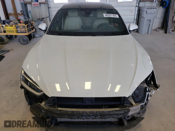 2019 Audi A5 Sportback Premium Plus with VIN WAUBNCF5XKA008292, listed as a Copart auction lot 46281164 with 64,302 mi miles. Bid and sale history available at carsss.com. Image 5.