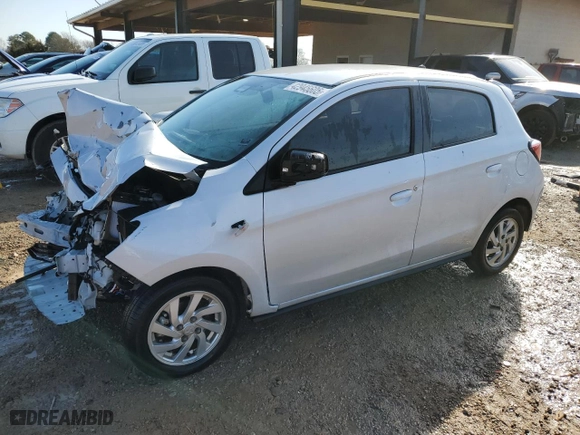 2021 Mitsubishi Mirage ES with VIN ML32AUHJ5MH000807, listed as a Copart auction lot 42945605 with NaN miles and Salvage Title. Bid and sale history available at carsss.com. Image 1.