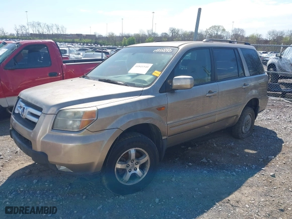 2006 Honda Pilot EX-L with RES with VIN 2HKYF186X6H542279, listed as a IAAI auction lot 41841540 with 1 mi miles. Bid and sale history available at carsss.com. Image 2.