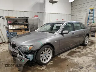 2008 BMW 7 Series 750Li with VIN WBAHN83528DT84097, listed as a Copart auction lot 47530765 with 104,816 mi miles and Salvage Title. Bid and sale history available at carsss.com. Image 1.