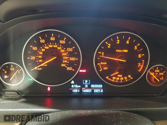 2013 BMW 3 Series 320i xDrive with VIN WBA3C3C51DF980786, listed as a Copart auction lot 46667435 with 149,831 mi miles and Salvage title. Bid and sale history available at DreamBid. Image 9.