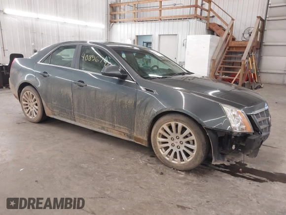 2011 Cadillac CTS Premium with VIN 1G6DS5ED9B0107719, listed as a IAAI auction lot 40856746 with 155,948 mi miles. Bid and sale history available at carsss.com. Image 1.