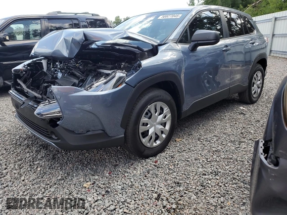 2025 Toyota Corolla Cross L with VIN 7MUAAAAG4SV134423, listed as a Copart auction lot 58827045 with 2,147 mi miles and Salvage title. Bid and sale history available at DreamBid. Image 1.