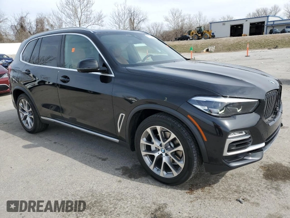 2019 BMW X5 xDrive40i with VIN 5UXCR6C57KLL34538, listed as a Copart auction lot 50252445 with 108,588 mi miles and Salvage Title. Bid and sale history available at carsss.com. Image 4.
