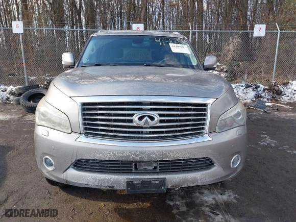 2012 Infiniti QX56 7-passenger with VIN JN8AZ2NE8C9021645, listed as a IAAI auction lot 41409392 with NaN miles. Bid and sale history available at carsss.com. Image 12.