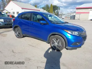 2022 Honda HR-V EX with VIN 3CZRU6H51NM734255, listed as a IAAI auction lot 41001447 with 45,585 mi miles. Bid and sale history available at carsss.com. Image 1.