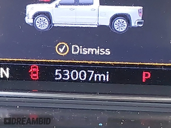 2020 GMC Sierra 1500 Denali with VIN 1GTU9FEL4LZ271818, listed as a IAAI auction lot 40807636 with 53,007 mi miles and . Bid and sale history available at DreamBid. Image 15.