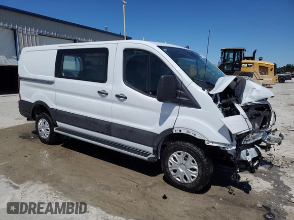 2024 Ford Transit Cargo with VIN 1FTBR1Y89RKA87655, listed as a Copart auction lot 57893955 with 11,044 mi miles and Salvage title. Bid and sale history available at DreamBid. Image 4.