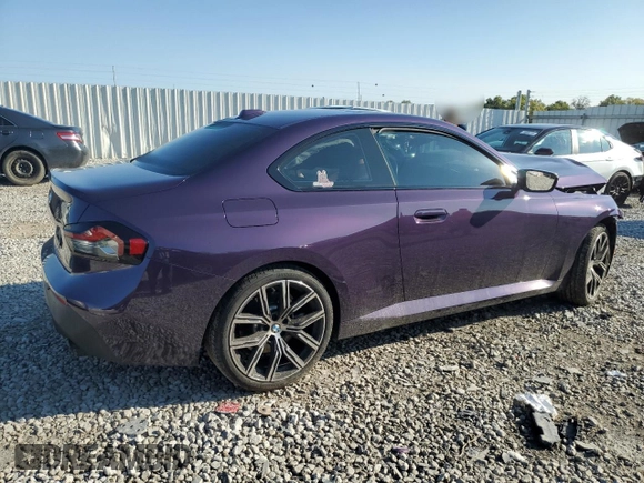 2023 BMW 2 Series 230i xDrive with VIN 3MW33CM03P8D61218, listed as a Copart auction lot 70208084 with 0 mi miles and Salvage Title. Bid and sale history available at carsss.com. Image 3.