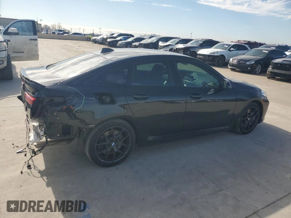 2021 BMW 2 Series M235i xDrive with VIN WBA13AL02M7J66141, listed as a Copart auction lot 44651015 with 22,656 mi miles and Salvage Title. Bid and sale history available at DreamBid. Image 3.