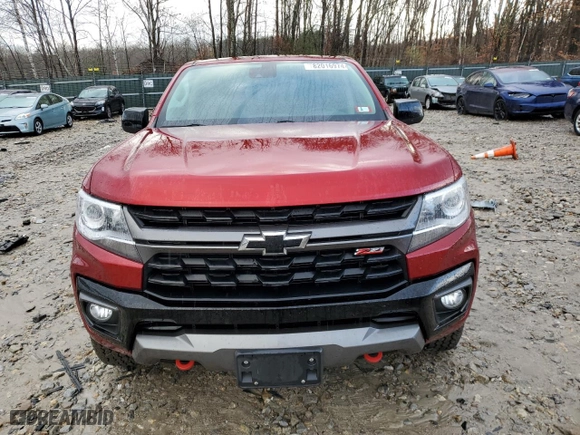 2021 Chevrolet Colorado 4WD Z71 with VIN 1GCGTDENXM1258477, listed as a Copart auction lot 82016974 with 40,231 mi miles and Salvage Title. Bid and sale history available at carsss.com. Image 5.