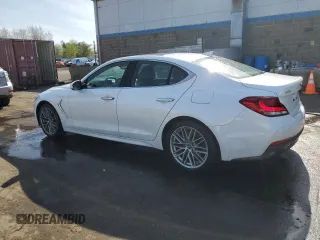 2021 Genesis G70 2.0T with VIN KMTG34LA8MU072565, listed as a Copart auction lot 54375895 with 93,275 mi miles and Salvage title. Bid and sale history available at DreamBid. Image 2.