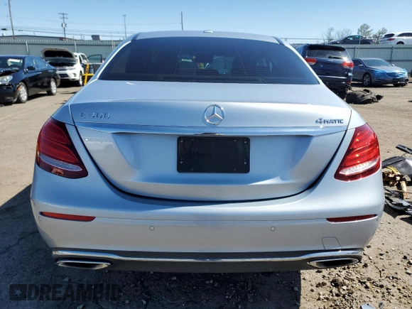2018 Mercedes-Benz E with VIN WDDZF4KB0JA308167, listed as a Copart auction lot 49992405 with Not Provided miles and Salvage Title. Bid and sale history available at carsss.com. Image 6.