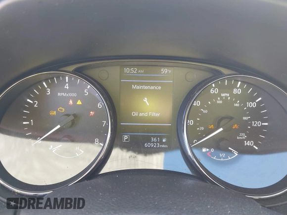 2019 Nissan Rogue SL with VIN 5N1AT2MT3KC819920, listed as a IAAI auction lot 40863073 with 60,923 mi miles and . Bid and sale history available at DreamBid. Image 7.